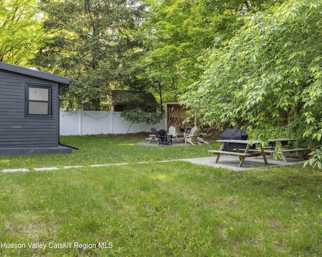 20 Sutton Hollow Rd, Windham, NY 12496 - view of yard with a fire pit