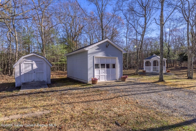 view of outbuilding