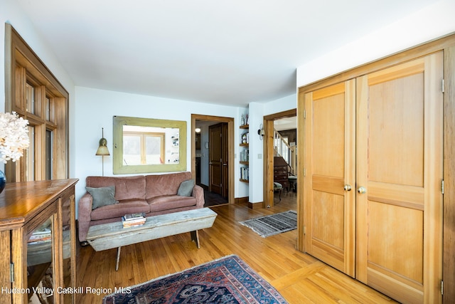 11 Louie Way, Woodstock, NY 12498 - living room with light wood-type flooring