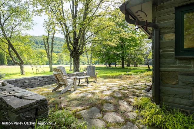 11 Louie Way, Woodstock, NY 12498 - view of patio featuring a mountain view