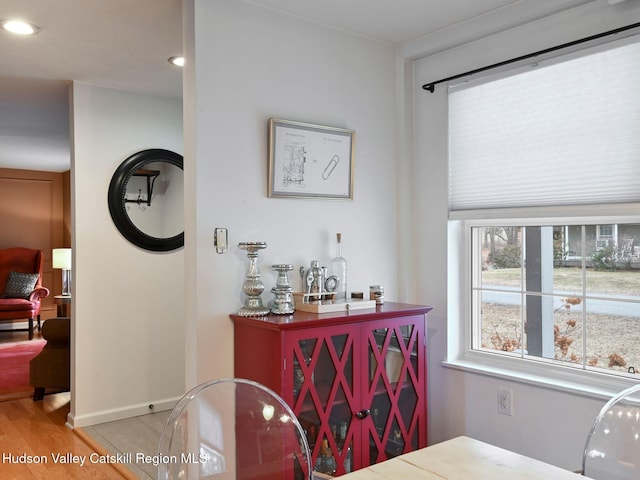 66 Maple Ave, Hunter, NY 12442 - dining room featuring recessed lighting and wood finished floors