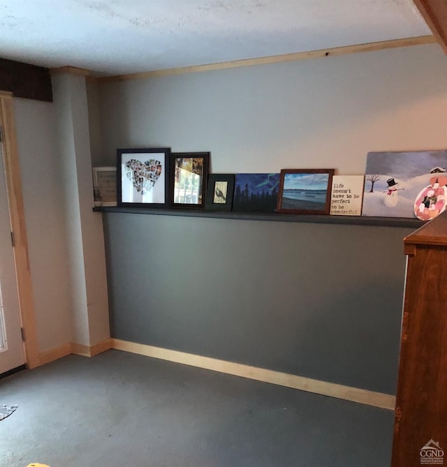394 Peaceful Valley Rd, Canaan, NY 12029 - empty room featuring finished concrete floors and baseboards