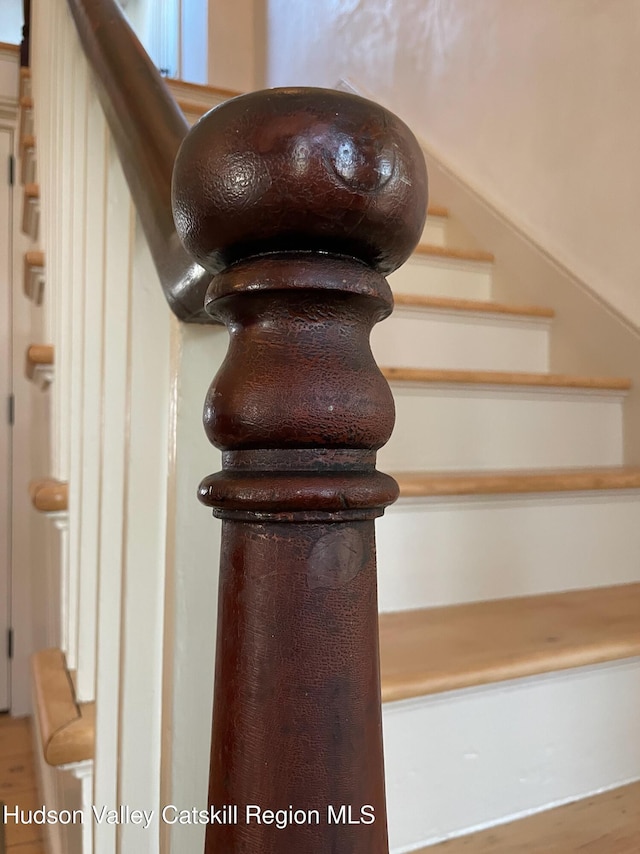 416 Hapeman Hill Rd, Red Hook, NY 12571 - stairs with wood finished floors