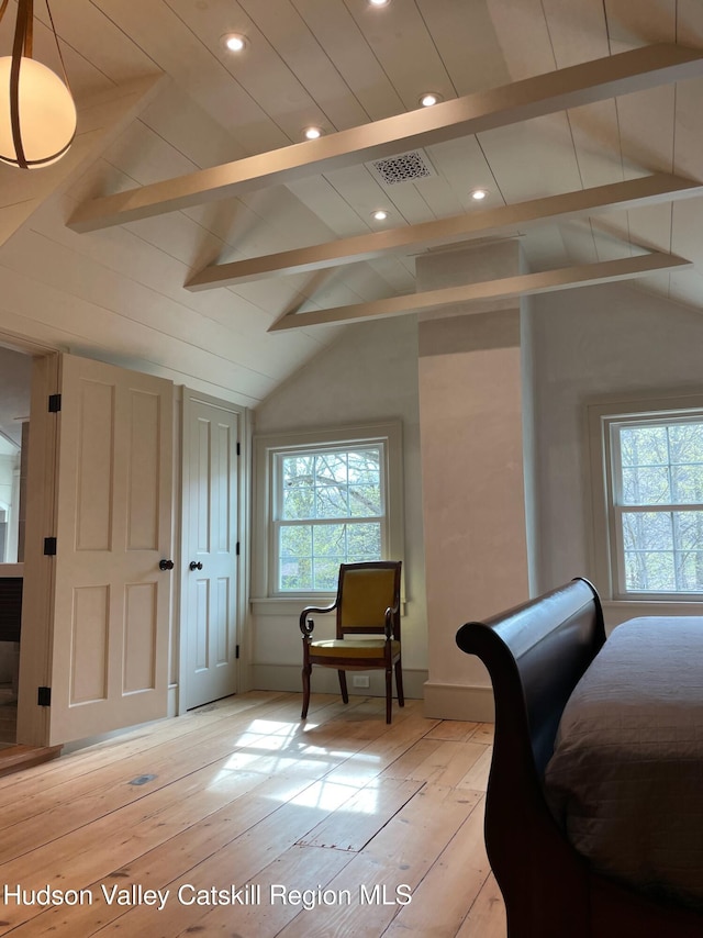 416 Hapeman Hill Rd, Red Hook, NY 12571 - bedroom featuring light wood-style floors, recessed lighting, and baseboards