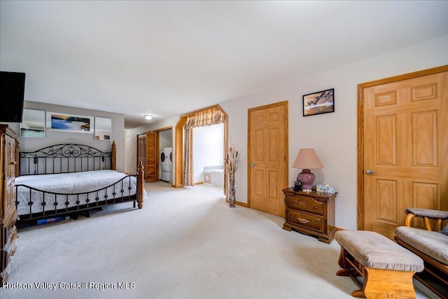 424 Joys Ln, Hurley, NY 12443 - bedroom featuring light colored carpet
