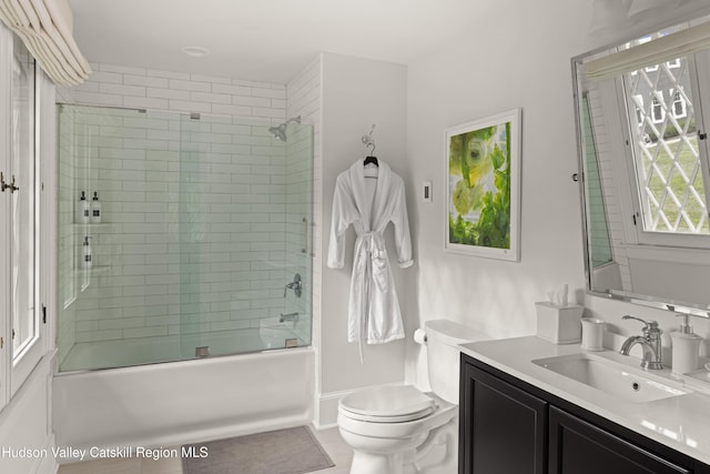 9 Chambers Rd, West Park, NY 12493 - bathroom with toilet, enclosed tub / shower combo, and vanity