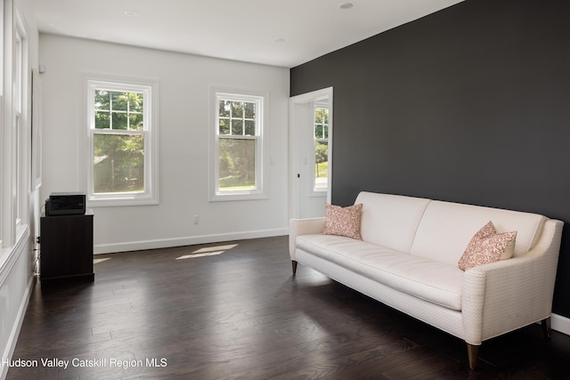 9 Chambers Rd, West Park, NY 12493 - sitting room with plenty of natural light, dark wood-style flooring, and baseboards