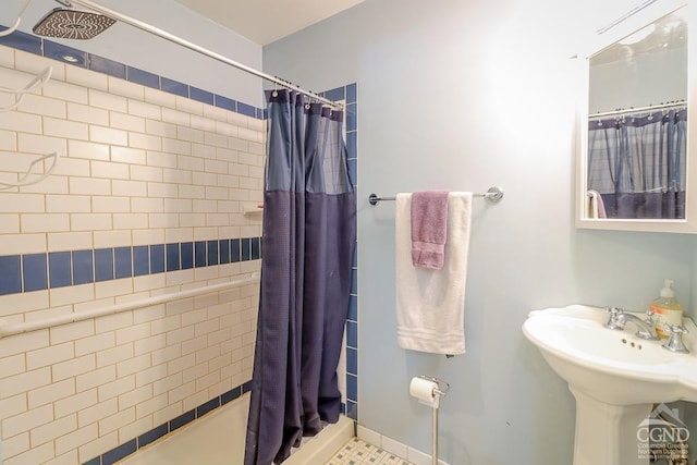 32 Harvey Mountain Rd, Austerlitz, NY 12017 - bathroom with a tile shower and a sink