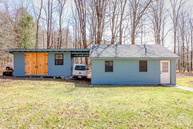 32 Harvey Mountain Rd, Austerlitz, NY 12017 - view of outdoor structure featuring a carport and an outbuilding