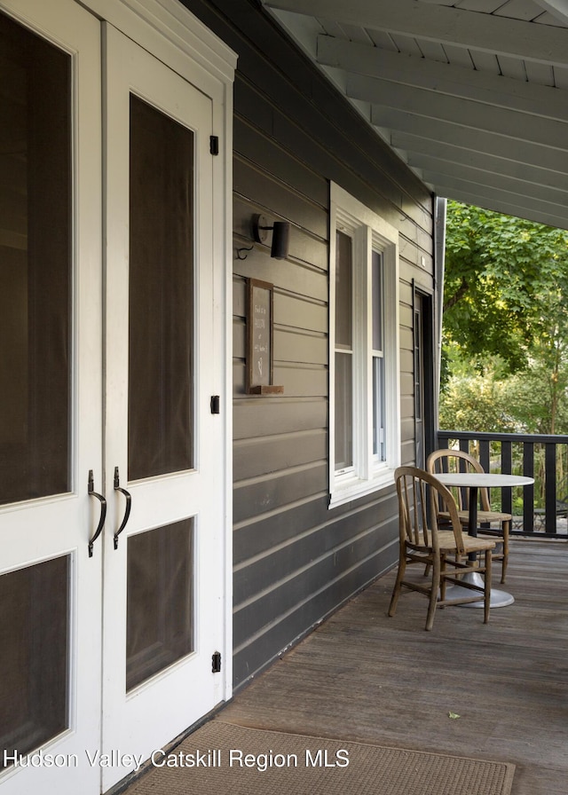 222 Main St, Germantown, NY 12526 - view of wooden porch