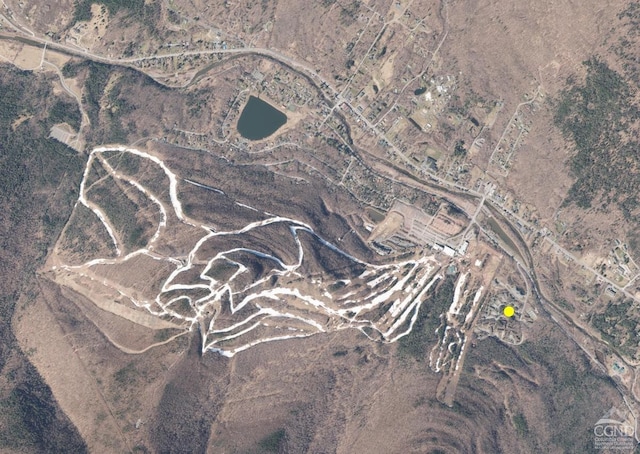 aerial view of property's location