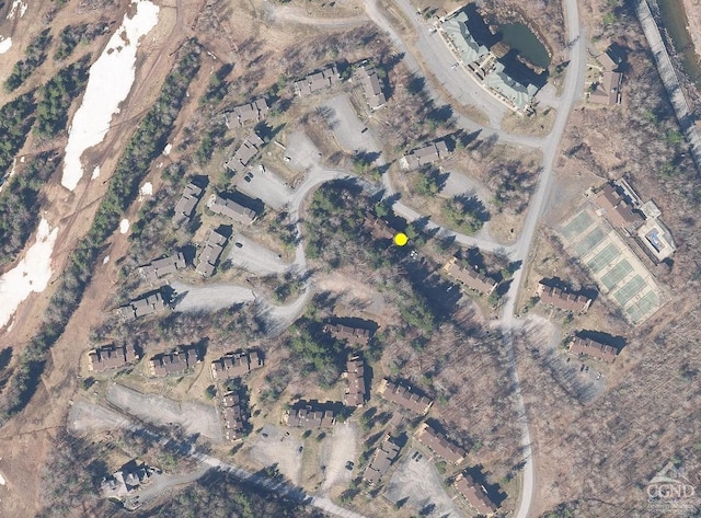 aerial view of property's location