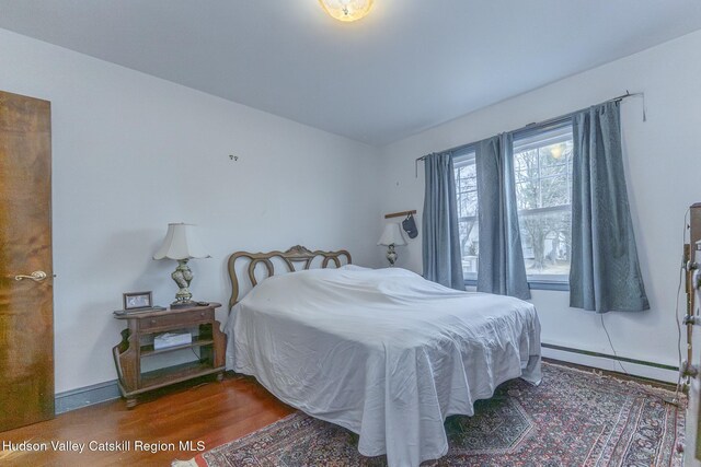 2236 Ny 385, Coxsackie, NY 12051 - bedroom featuring wood finished floors and a baseboard radiator