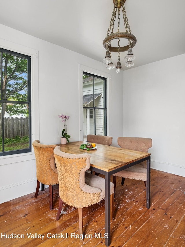 397 Main St, Franklin, NY 13775 - dining room featuring hardwood / wood-style flooring and baseboards