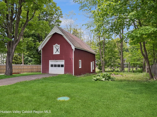 397 Main St, Franklin, NY 13775 - detached garage featuring asphalt driveway