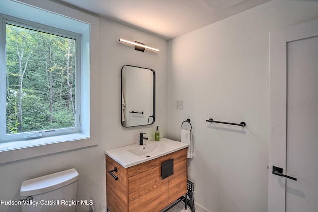 158 Rivka Rd, Saugerties, NY 12477 - half bathroom with vanity and toilet