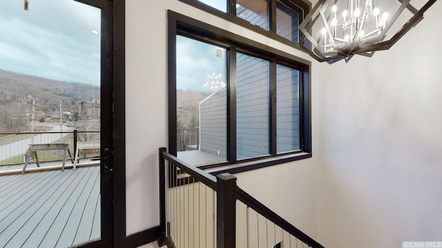 292 S St Unit 2, Windham, NY 12496 - entryway featuring a chandelier