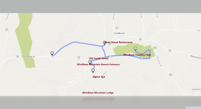 292 S St Unit 2, Windham, NY 12496 - map of property with streets / nearby areas