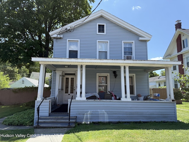 29 Railroad Ave, Chatham, NY 12037 - view of front of home featuring covered porch