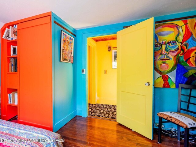 12 Library Ln, Woodstock, NY 12498 - bedroom featuring wood finished floors and baseboards