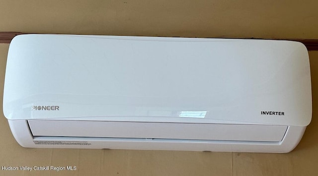 details with a wall mounted air conditioner