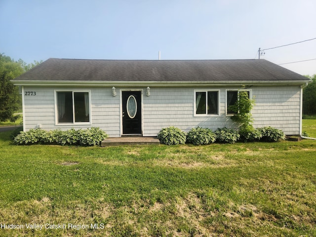 2773 Lucas Tpke, Accord, NY 12404 - ranch-style home featuring a front lawn and roof with shingles
