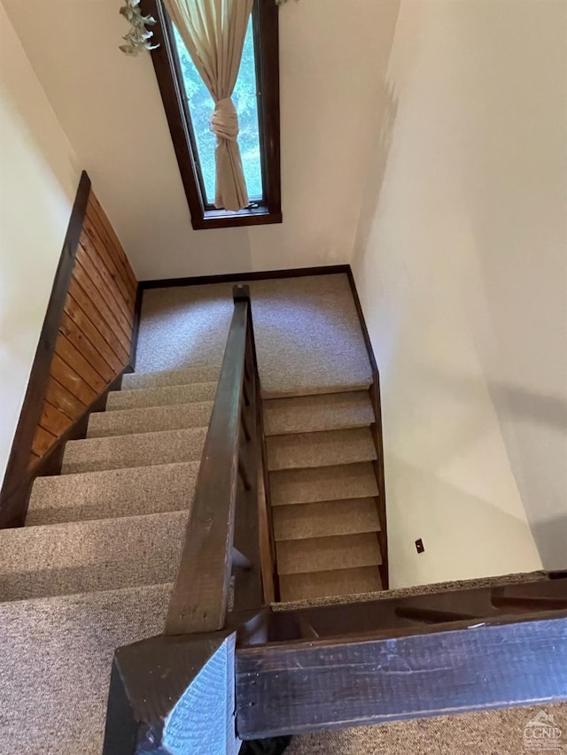 26 Townhouse Ln Unit 4A, Windham, NY 12496 - staircase with carpet floors and baseboards