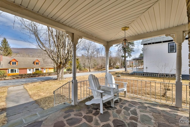 51 Division St, Hunter, NY 12442 - view of patio with a porch