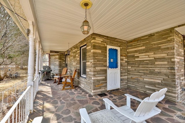 51 Division St, Hunter, NY 12442 - view of patio with a grill