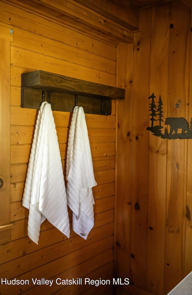 422 Waterview Dr, Andes, NY 13731 - detailed view of wooden walls