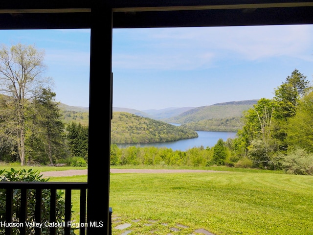 422 Waterview Dr, Andes, NY 13731 - water view featuring mountains