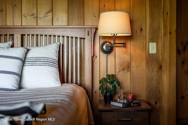 422 Waterview Dr, Andes, NY 13731 - bedroom view of wooden walls