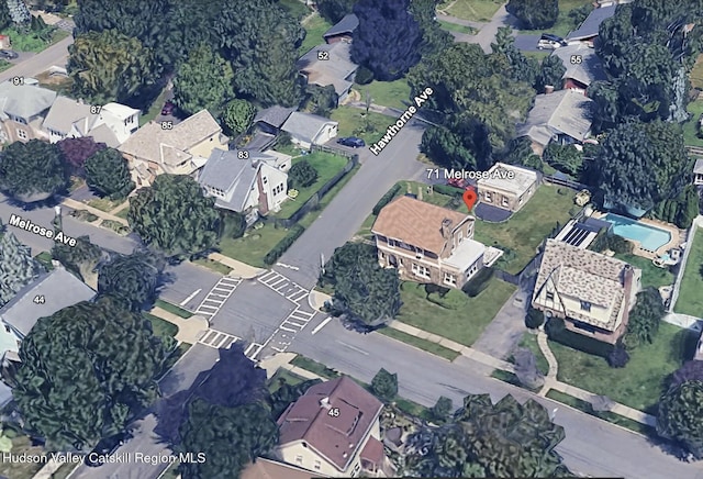 71 Melrose Ave, Albany, NY 12203 - aerial view of property's location with nearby suburban area