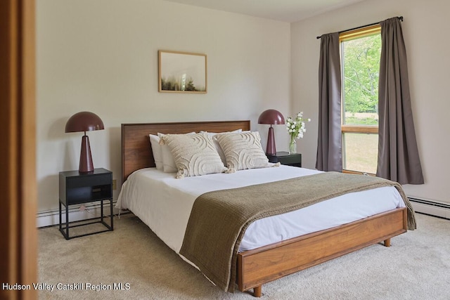 285 Mead Rd, Fleischmanns, NY 12430 - carpeted bedroom with a baseboard radiator