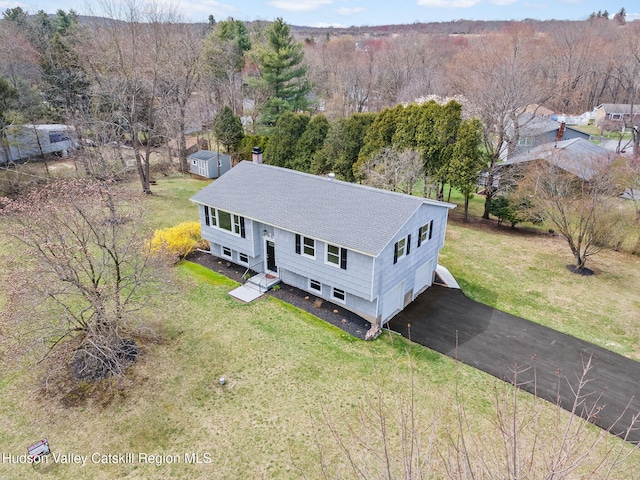 birds eye view of property