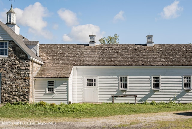 view of rear view of property