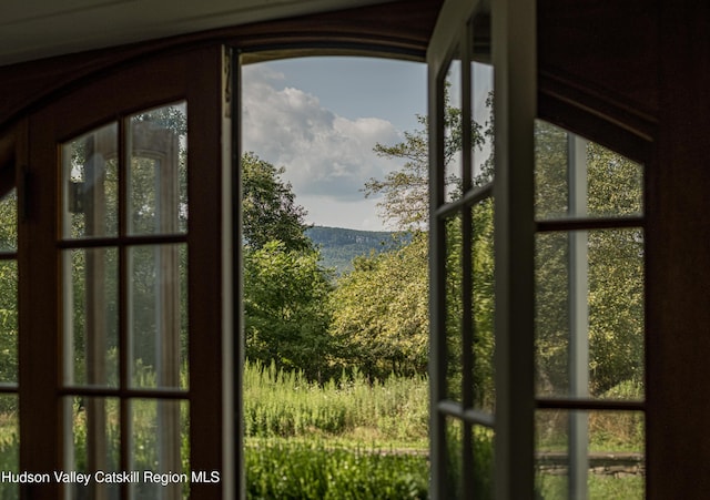 doorway to outside featuring plenty of natural light