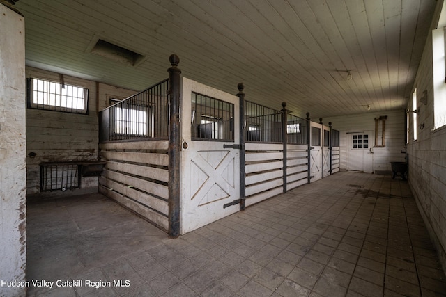 view of horse barn