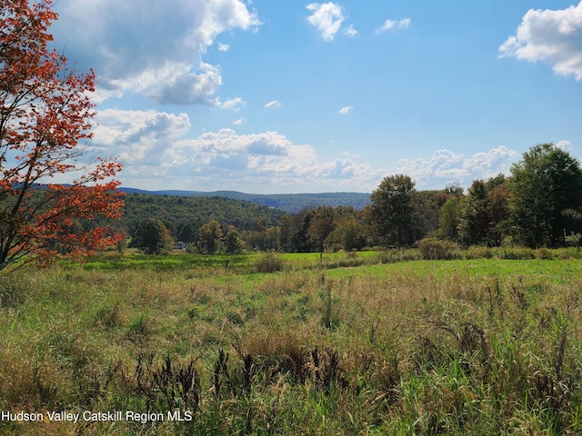 mountain view with a rural view