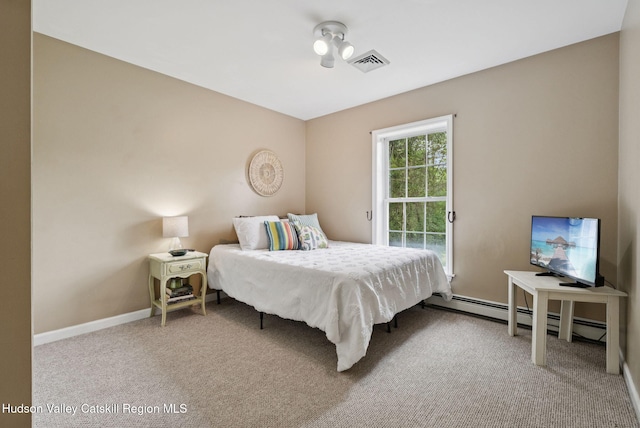 20 Cedar Ridge Rd, Stone Ridge, NY 12484 - bedroom with baseboard heating and carpet floors