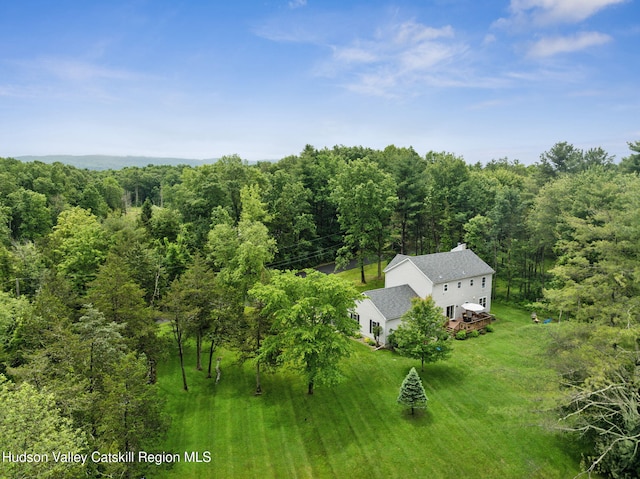 20 Cedar Ridge Rd, Stone Ridge, NY 12484 - aerial view of property and surrounding area featuring a forest