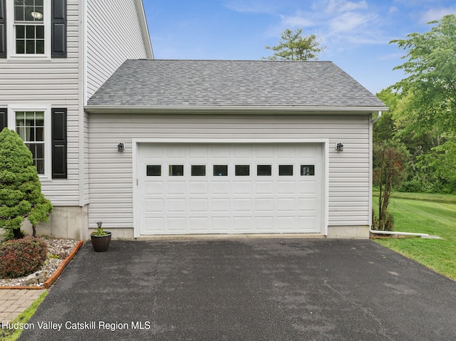 20 Cedar Ridge Rd, Stone Ridge, NY 12484 - garage with asphalt driveway