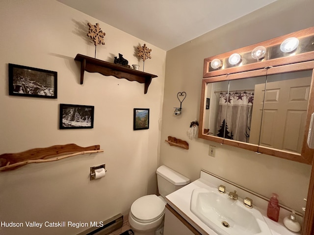 82 Liftside Dr Unit A13, Hunter, NY 12442 - full bath featuring toilet, vanity, and a shower with curtain