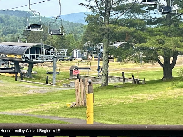82 Liftside Dr Unit A13, Hunter, NY 12442 - view of property's community with a lawn and a mountain view