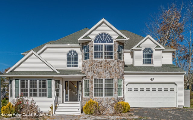 front facade featuring a garage