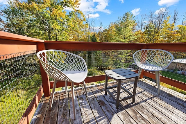 214 Fog Hill Rd, Austerlitz, NY 12017 - view of wooden terrace