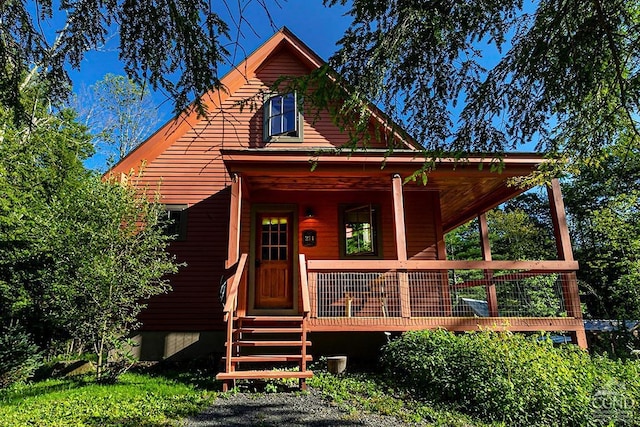 214 Fog Hill Rd, Austerlitz, NY 12017 - view of front of property with a porch