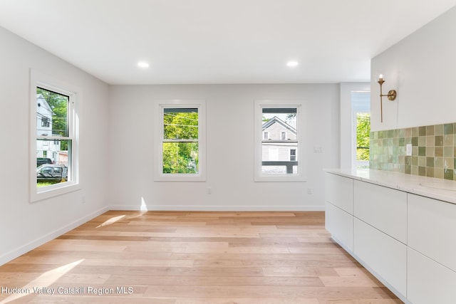 interior space featuring light hardwood / wood-style flooring