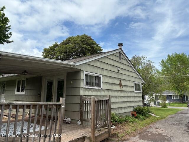 36 Blue Mountain Mnr, Saugerties, NY 12477 - view of home's exterior with a wooden deck