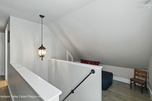 766 County Route 2, Accord, NY 12404 - staircase with wood finished floors and lofted ceiling